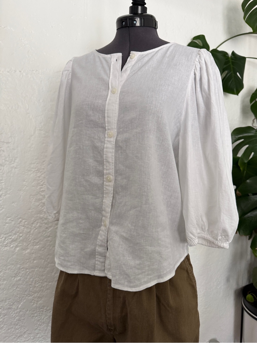 H&M Linen-Blend Blouse